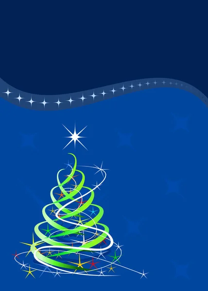 Modrý vánoční šablona — Stockový vektor