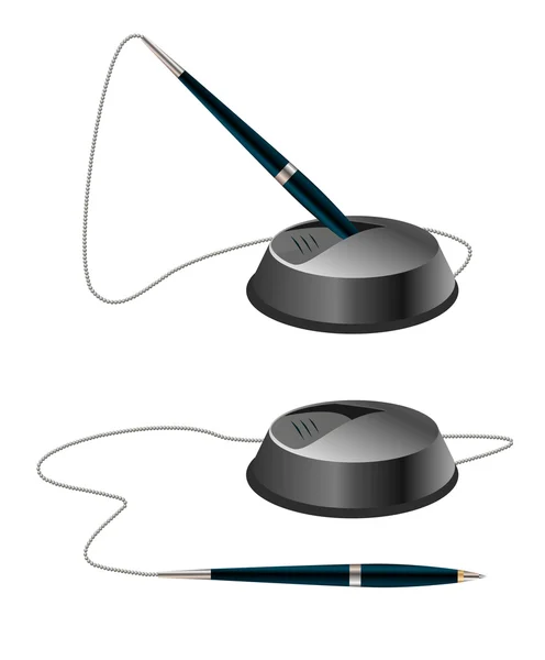 Εικονογράφηση διανύσματος δύο συσκευών τύπου πένας — Διανυσματικό Αρχείο