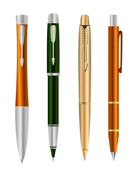 套色钢笔的矢量图解 — 图库矢量图片