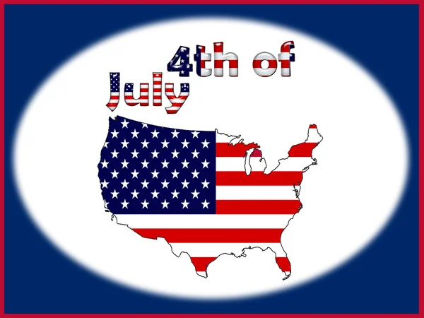 4th of july concept — Stock Photo, Image