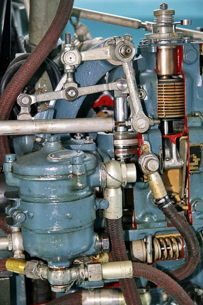 Part of airplane 6 cilynder engine — Stock Photo, Image