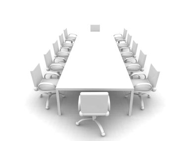 White Meeting room clipart