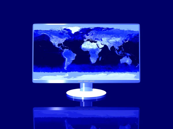 Nightly Earth Desktop — Stock Photo, Image
