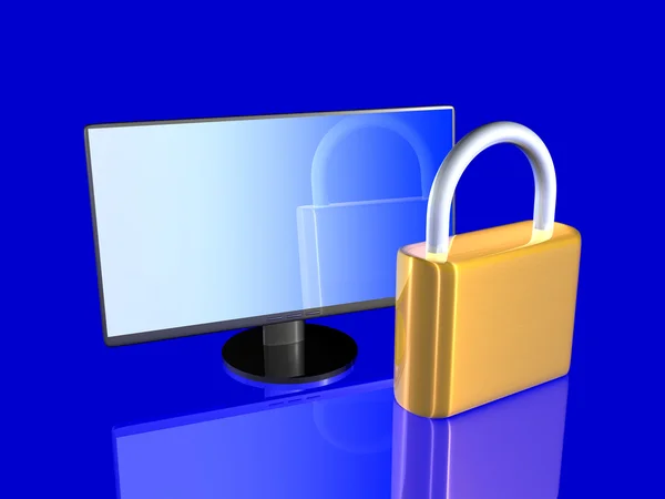 Secure Screen — Zdjęcie stockowe