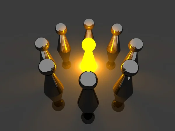 Illuminated One — Stock Photo, Image