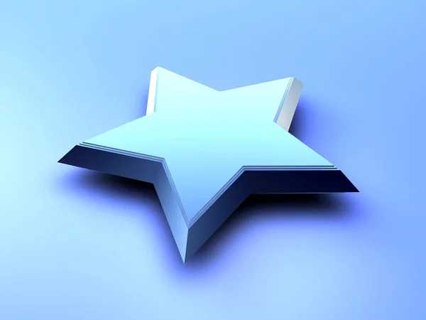 Kék csillag — Stock Fotó