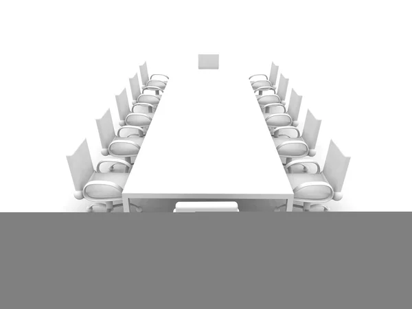 Sala de reuniones blanca — Foto de Stock