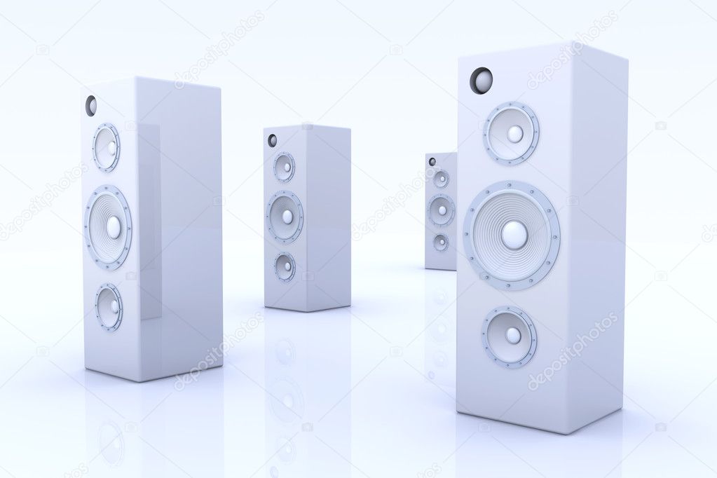 futuristic speakers