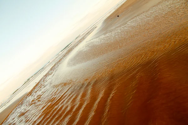 Rivier zweven in de Oceaan — Stockfoto