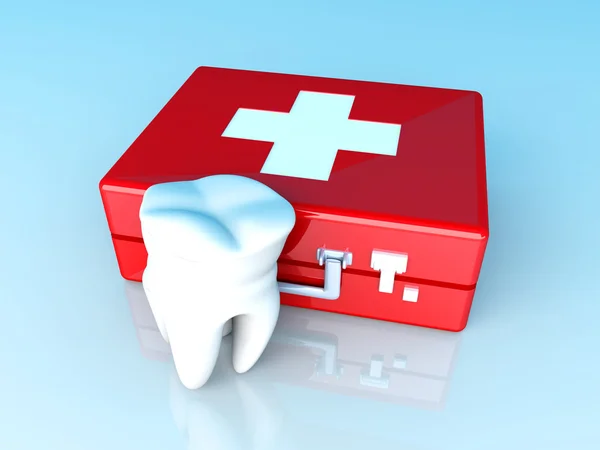 Erste Hilfe am Zahn — Stockfoto