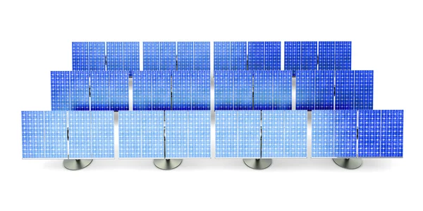 Granja de paneles solares —  Fotos de Stock
