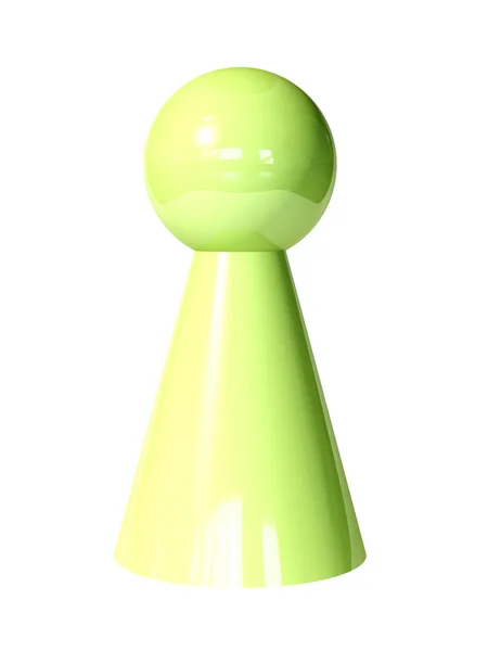 Groene speelgoed figuur — Stockfoto