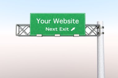 Highway Sign - Your Website clipart