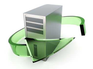 Desktop PC Recycling clipart
