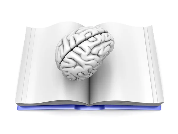 Livro do cérebro — Fotografia de Stock