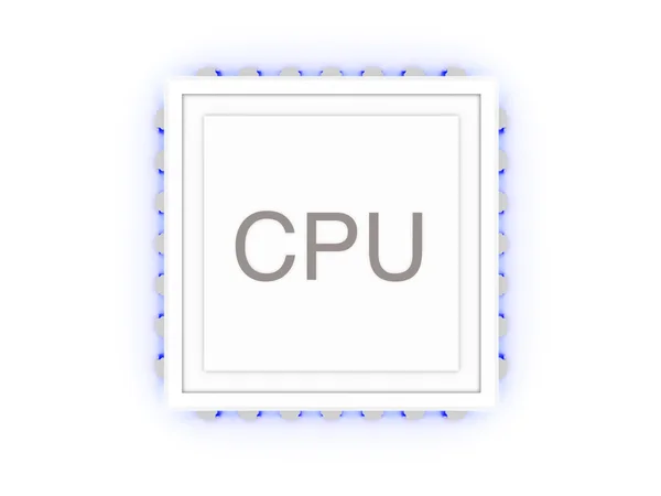 Świecące procesora — Zdjęcie stockowe