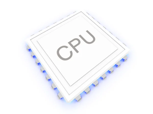 CPU luminosa — Foto Stock
