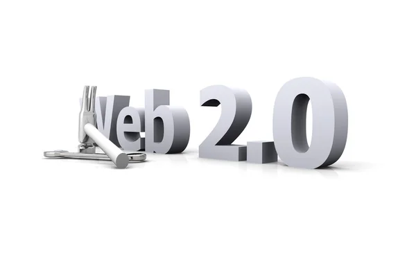 Web 2.0 - in aanbouw — Stockfoto