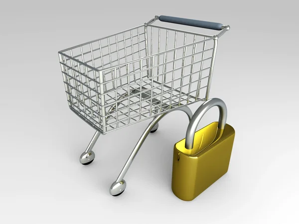 Bezpieczne zakupy — Zdjęcie stockowe