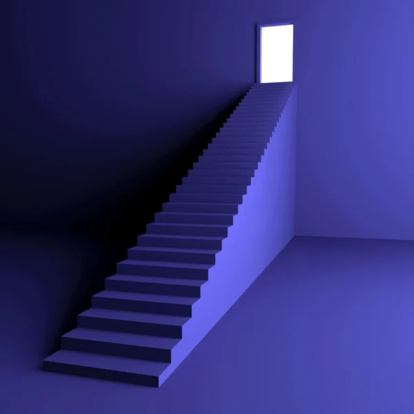 对光的楼梯 — 图库照片