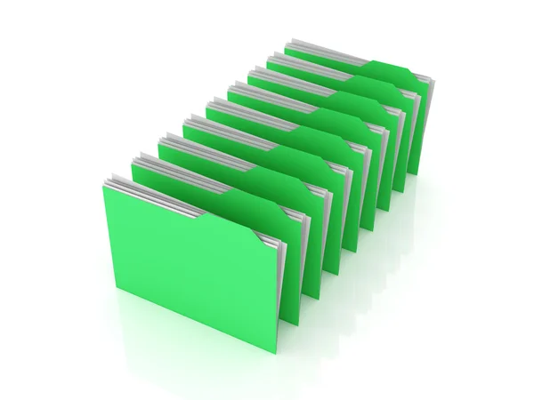 Folder row — Zdjęcie stockowe