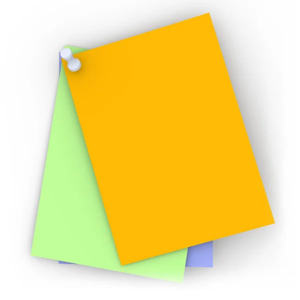 Note appuntate colorate — Foto Stock