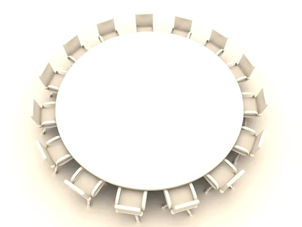Mesa redonda — Fotografia de Stock