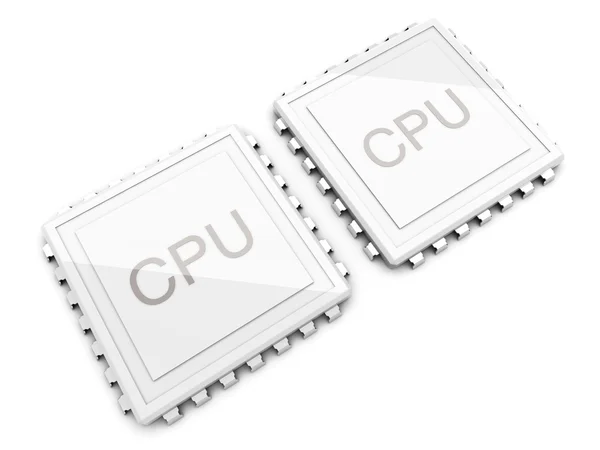 CPU de núcleo duplo — Fotografia de Stock