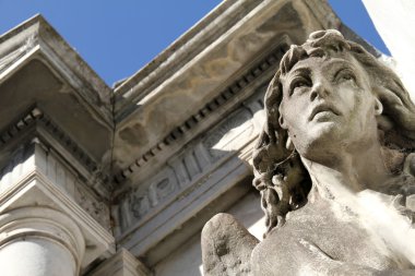 Statue in the Cemetery of Recoleta clipart