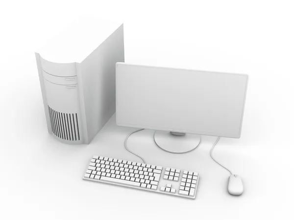 Configuração do PC desktop — Fotografia de Stock