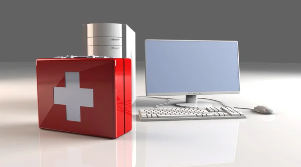 Computer First aid — Stock Photo, Image