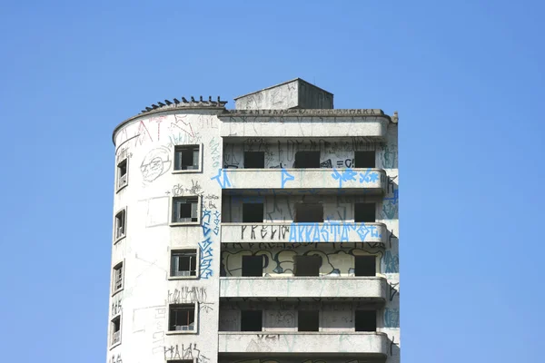 Nedsliten byggnad i sao paulo — Stockfoto
