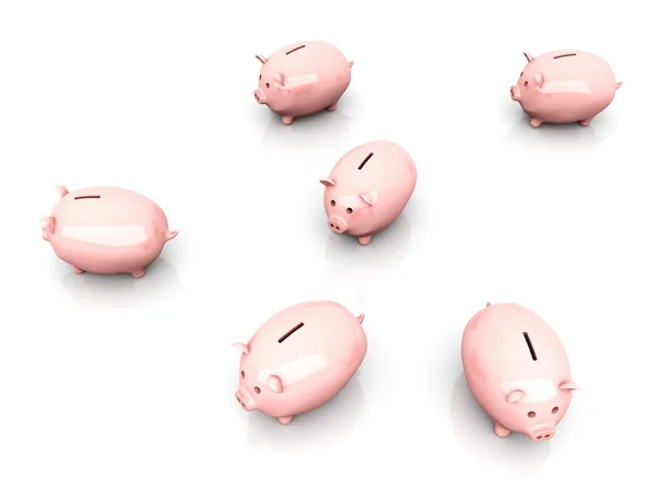 stock image Piggy bank Group