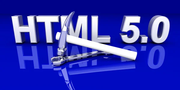 HTML 5.0 інструменти — стокове фото