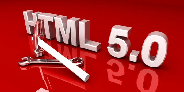 Инструменты HTML 5.0 — стоковое фото