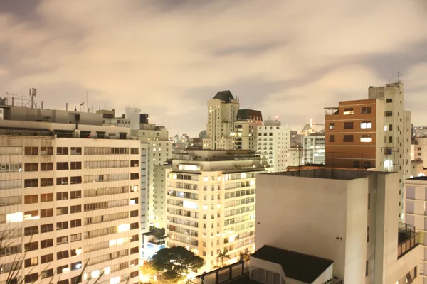 Skyline de Sao Paulo la nuit — Photo