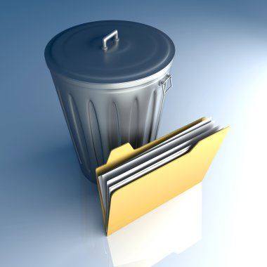 Trashed document clipart