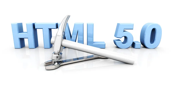 HTML 5.0 Werkzeuge — Stockfoto
