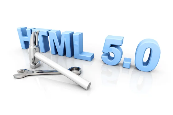 HTML 5.0 Strumenti — Foto Stock