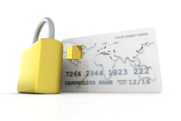 Güvenli kredi kartı — Stok fotoğraf