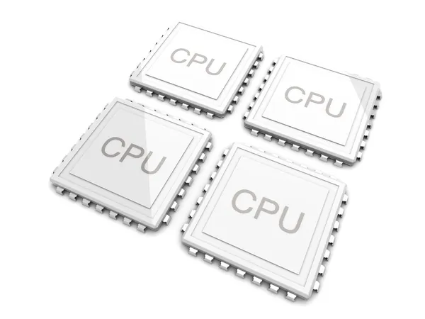 Quad core CPU — Stock Photo, Image