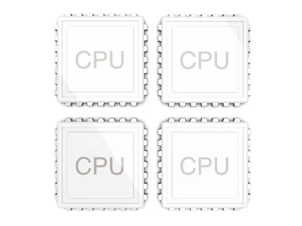 CPU quad core — Foto Stock