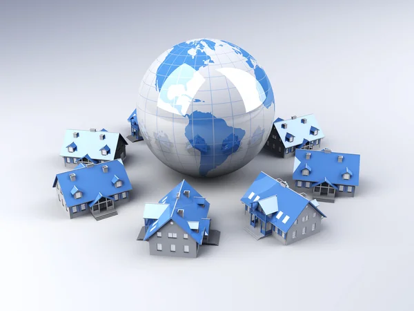 Globaler Immobilienmarkt — Stockfoto