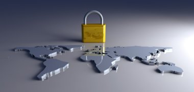 Secure World 3d,render,illustration,digital,graphic,abstract,afr clipart