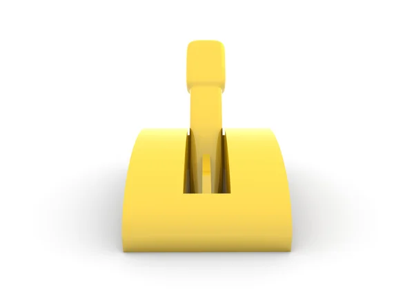 Goldener Schalter — Stockfoto