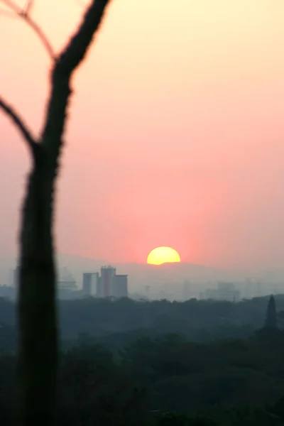 stock image Sunset over Sao Paulo