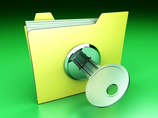 Folder yang dilindungi — Stok Foto