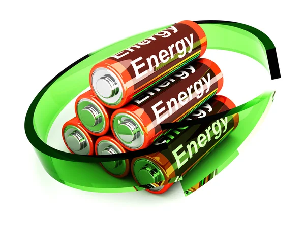 Uppladdningsbara batterier — Stockfoto