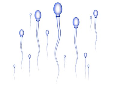 Sperm Attack - Neutral blue clipart