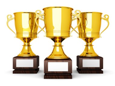 Three Trophies clipart